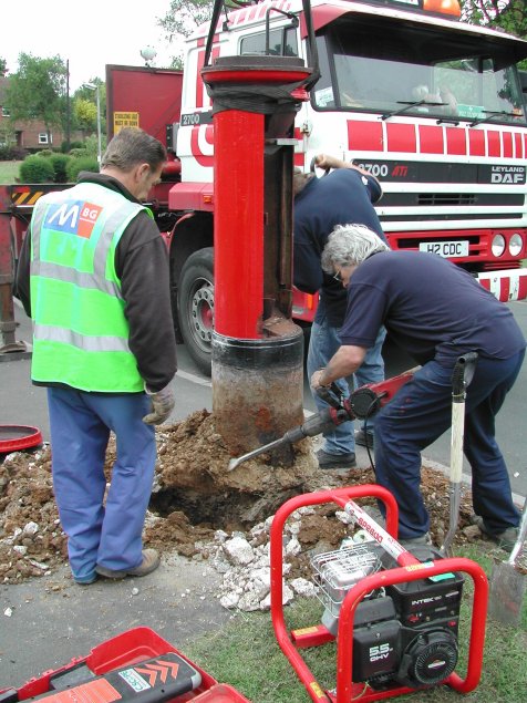 Clearing the concrete