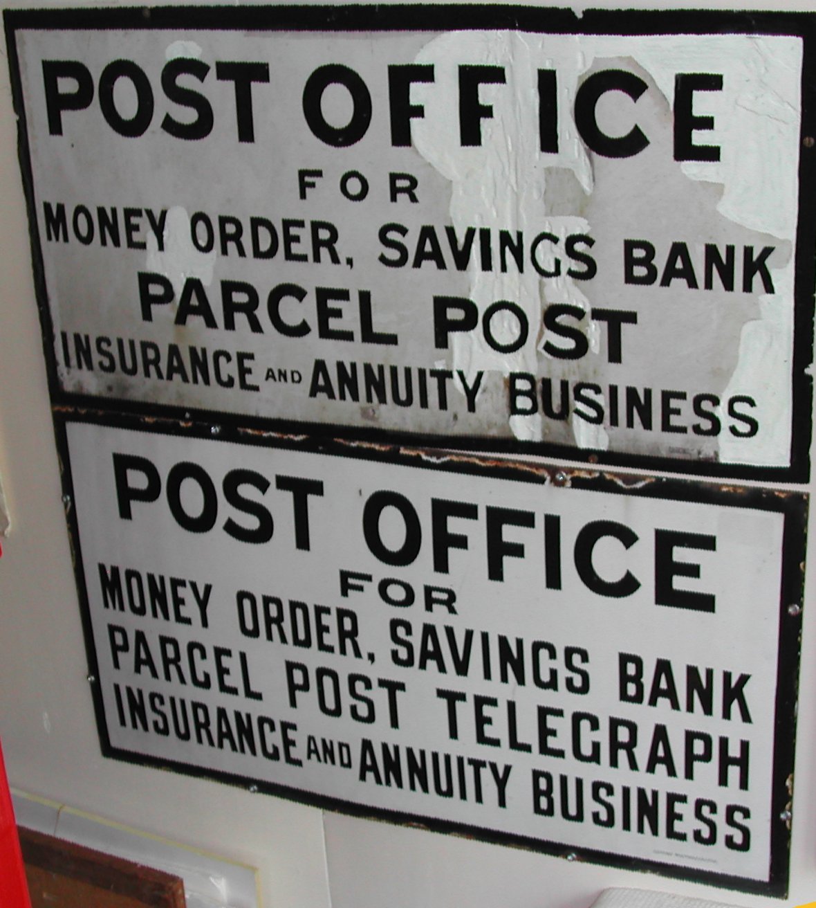 Post Office signs